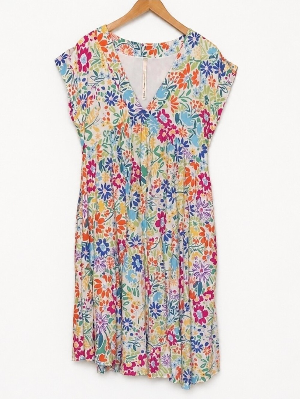 Uncle Frank Colorful Floral Mini oversized Dress XS